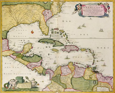 Mapa de América Central de Netherlandish School