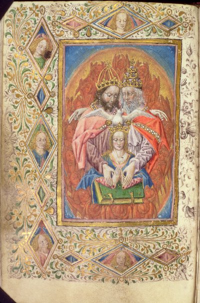 La Trinidad con la Virgen, de las Horas de la Sabiduría Eterna, c.1470-80 de Netherlandish School
