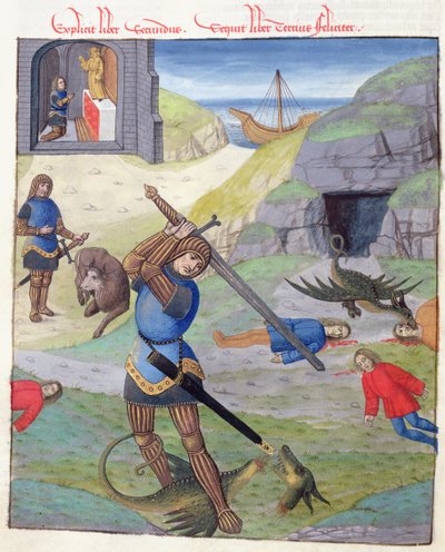 Cadmo, de Metamorfosis 10 de Ovidio, 1497 de Netherlandish School
