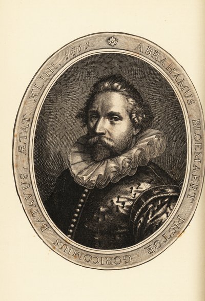 Retrato de Abraham Bloemaert, pintor y grabador holandés, manierista de Haarlem de Netherlandish School