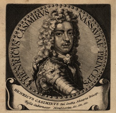 Retrato de Henry Casimir II de Nassau-Dietz (1657-1696) de Netherlandish School