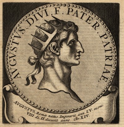 Retrato del emperador romano Augusto de Netherlandish School