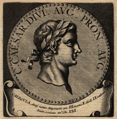 Retrato del emperador romano Calígula de Netherlandish School