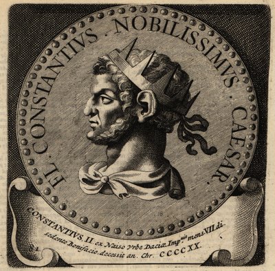 Retrato del emperador romano Constancio II de Netherlandish School
