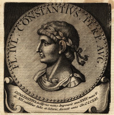 Retrato del emperador romano Constancio II de Netherlandish School