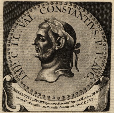 Retrato del emperador romano Constancio I de Netherlandish School