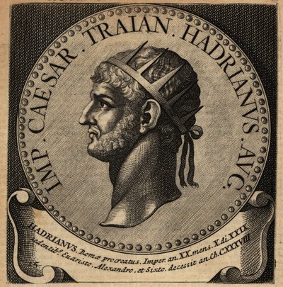 Retrato del emperador romano Adriano de Netherlandish School