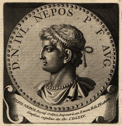 Retrato del emperador romano Julio Nepote de Netherlandish School