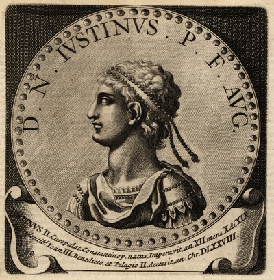 Retrato del emperador romano Justino II de Netherlandish School