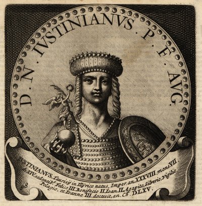 Retrato del Emperador Romano Justiniano I de Netherlandish School