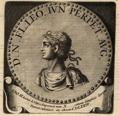 Retrato del emperador romano León II de Netherlandish School