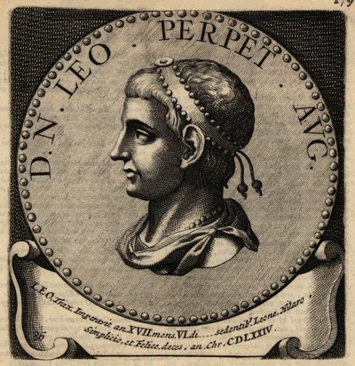 Retrato del emperador romano León I de Netherlandish School