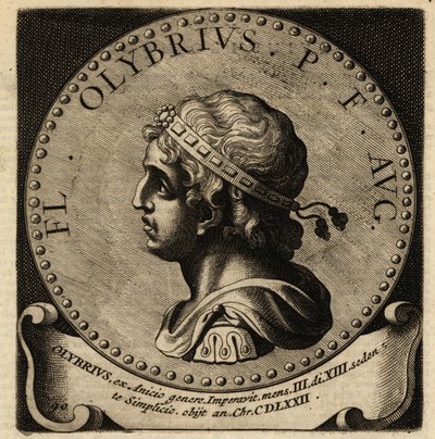 Retrato del emperador romano Olibrio de Netherlandish School