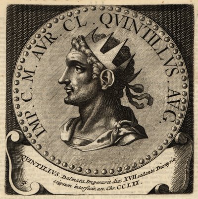 Retrato del emperador romano Quintilo de Netherlandish School