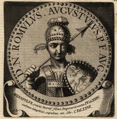 Retrato del emperador romano Rómulo Augústulo de Netherlandish School