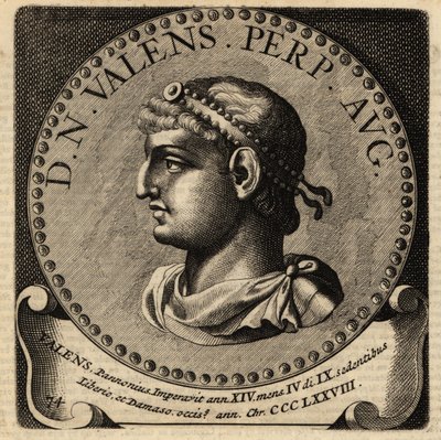 Retrato del emperador romano Valente de Netherlandish School