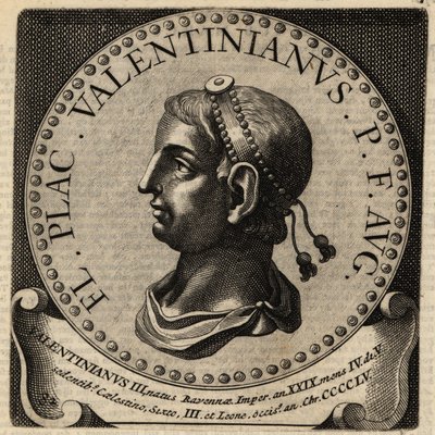 Retrato del Emperador Romano Valentiniano III de Netherlandish School