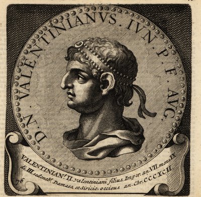 Retrato del emperador romano Valentiniano II de Netherlandish School