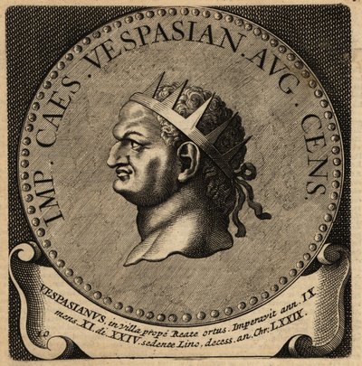 Retrato del emperador romano Vespasiano de Netherlandish School