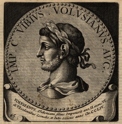 Retrato del emperador romano Volusiano de Netherlandish School