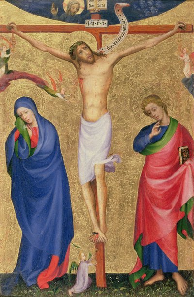 La Crucifixión, de un retablo plegable, c.1400 de Netherlandish School
