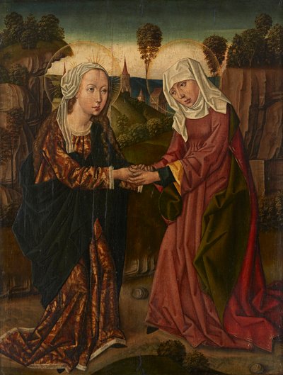 La Virgen y Santa Isabel de Netherlandish School