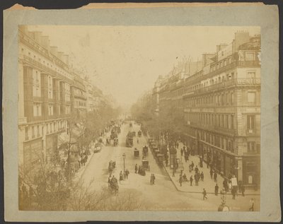 París, perspectiva del Boulevard Montmartre de Neurdein freres