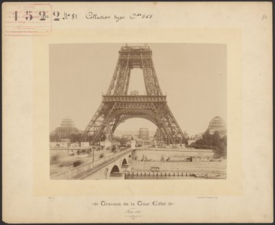 Obras de la Torre Eiffel de Neurdein freres