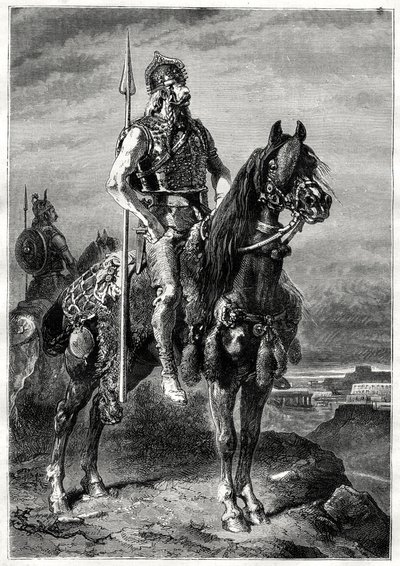 Jinete galo, siglo XIX de Neuville