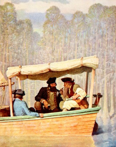 Capitán Flood en una reunión en un cúter de Newell Convers (after) Wyeth