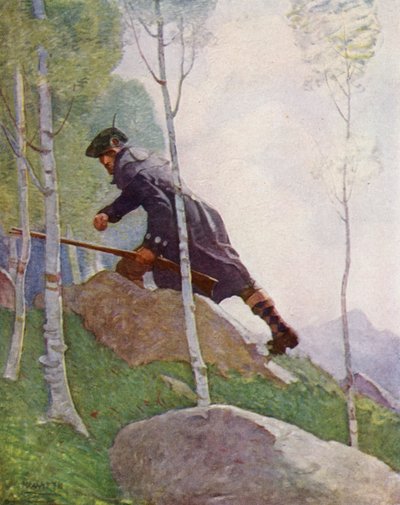 Ilustración para Secuestrado de Robert Louis Stevenson de Newell Convers (after) Wyeth