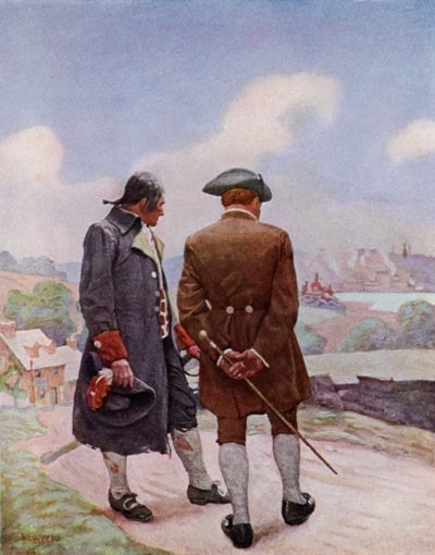 Ilustración para Secuestrado de Robert Louis Stevenson de Newell Convers (after) Wyeth