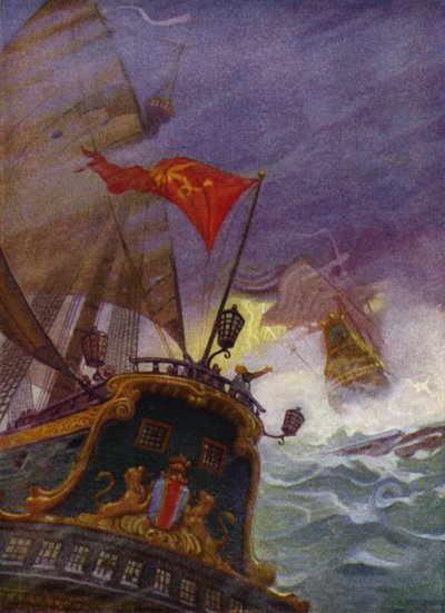 Ilustración para Westward Ho! de Charles Kingsley de Newell Convers (after) Wyeth