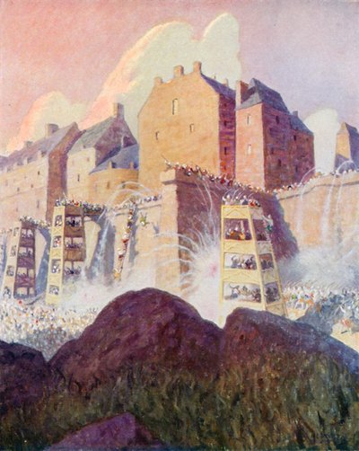 La batalla del castillo de Stirling de Newell Convers (after) Wyeth