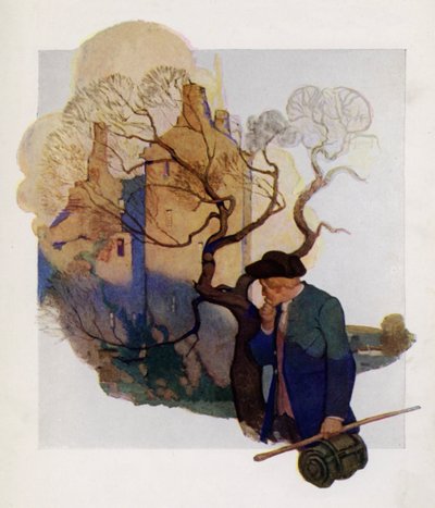 Ilustración de la portada para Secuestrado de Robert Louis Stevenson de Newell Convers (after) Wyeth