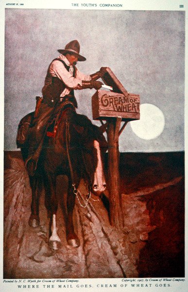 Anuncio para la compañía Cream of Wheat de Newell Convers Wyeth
