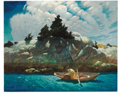 Black Spruce Ledge (Lobstering Off Black Spruce Ledge) de Newell Convers Wyeth