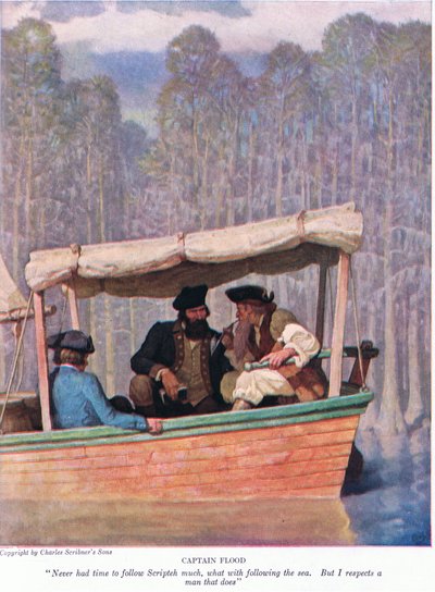 Capitán Flood: Nunca tuve tiempo de seguir a Scripteh, con seguir el mar. Pero respeto a un hombre que lo hace de Newell Convers Wyeth