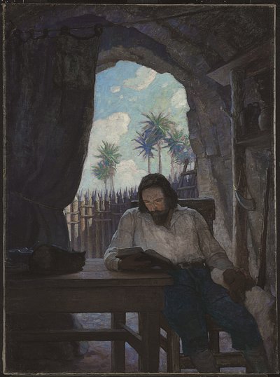 Por la mañana tomé la Biblia; y comenzando por el Nuevo Testamento, empecé... de Newell Convers Wyeth