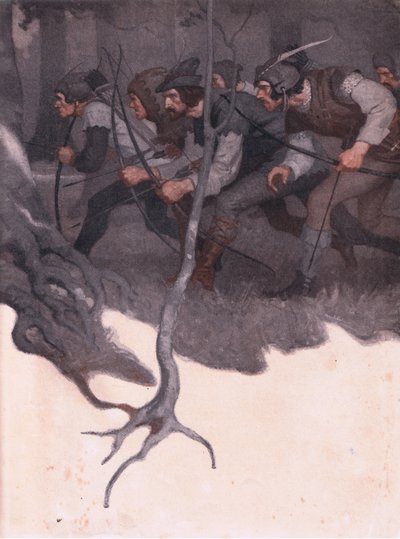 Diseño de la contraportada, 1916 de Newell Convers Wyeth