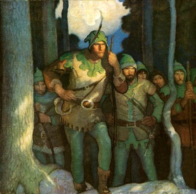 Robin Hood y sus alegres forajidos de Newell Convers Wyeth