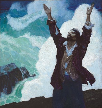 Robinson Crusoe: Portada de Newell Convers Wyeth