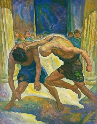 La pelea de los mendigos de Newell Convers Wyeth
