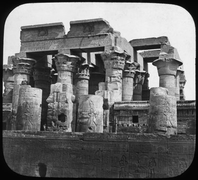 Templo de Kom Ombo, Egipto, c. 1890 de Newton and Co