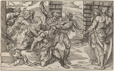 Sansón y Dalila de Niccolò Boldrini after Titian