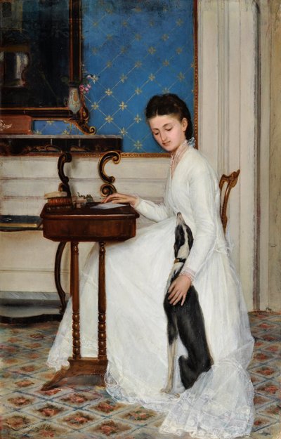 Dama con galgo de Niccolo Cannicci