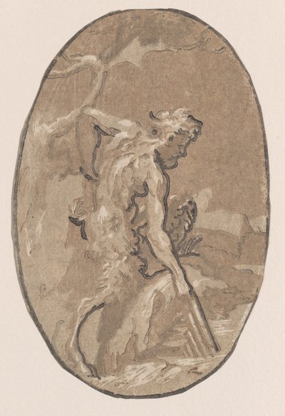 Marsyas dibujando la Syrinx del río, ca. 1540-50 de Niccolo Vicentino