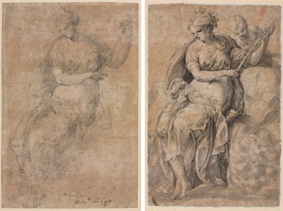 Allegorical Figure (recto and verso)  de Niccolo dell