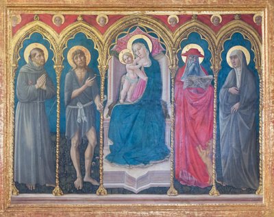 Virgen con el Niño y cuatro santos de Niccolo di Liberatore