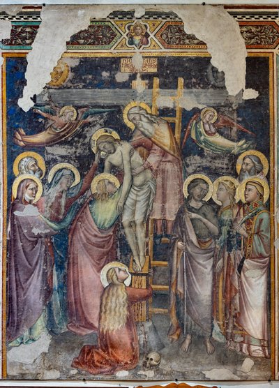 Deposición (fresco desprendido) de Niccolo di Pietro Gerini